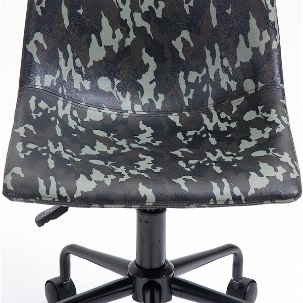Isl Furnishings InterSpaceLiving Print Desk Chair Camo Vinyl/Black - CH41DC-VL20-PC01