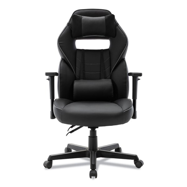 Alera Racing Style Ergonomic Gaming Chair, Supports 275 lb, 15.91" to 19.8" Seat Height, Black/Gray - BT51593GY