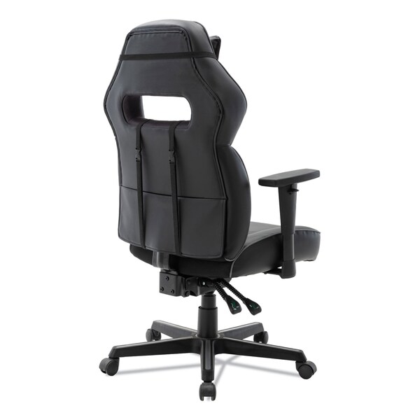 Alera Racing Style Ergonomic Gaming Chair, Supports 275 lb, 15.91" to 19.8" Seat Height, Black/Gray - BT51593GY