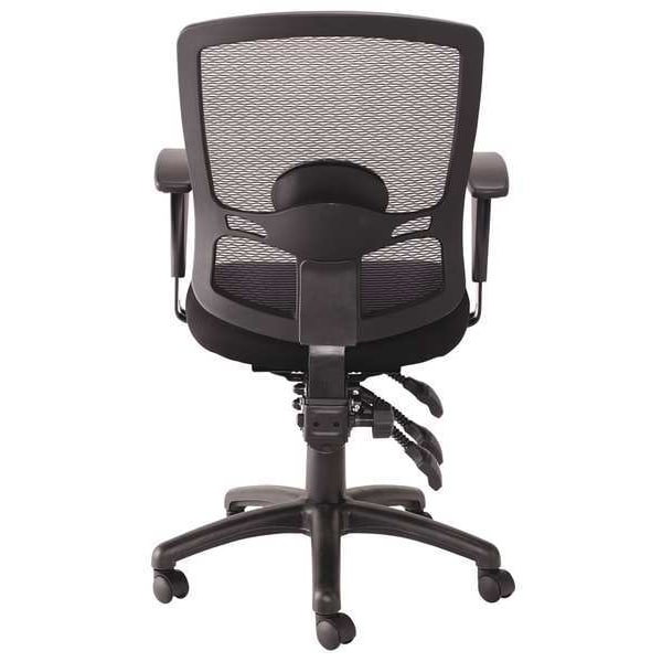 Alera Desk Chair Desk Chair, T-Bar Arms, 17-7/8" to 27-3/4" Height, Mesh, Black - ALEET4017