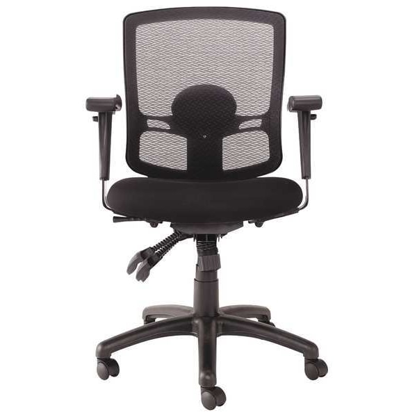 Alera Desk Chair Desk Chair, T-Bar Arms, 17-7/8" to 27-3/4" Height, Mesh, Black - ALEET4017