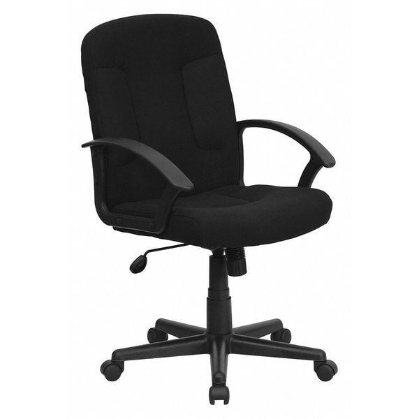 Flash Furniture Executive Chair, Black Seat, Fabric Back - GO-ST-6-BK-GG
