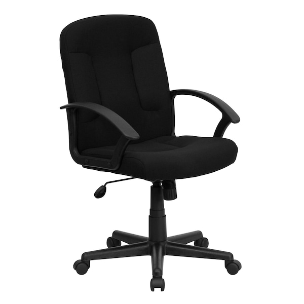 Flash Furniture Executive Chair, Black Seat, Fabric Back - GO-ST-6-BK-GG