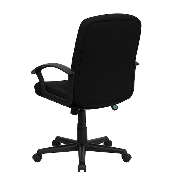 Flash Furniture Executive Chair, Black Seat, Fabric Back - GO-ST-6-BK-GG