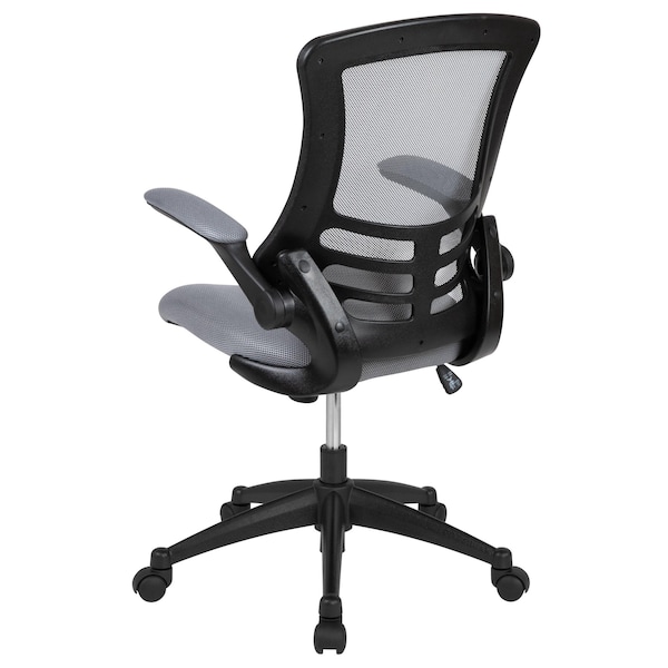 Flash Furniture Mid-Back Dark Gray Mesh Ergonomic Task Desk Chair - BL-X-5M-DKGY-GG