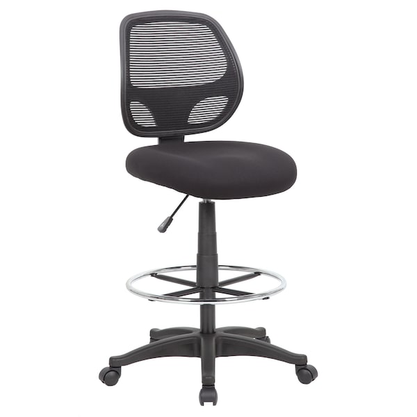 Boss Office Products Commercial Grade Mesh Drafting Chair - Armless - B16605