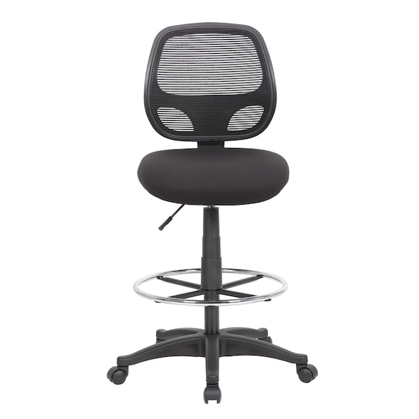 Boss Office Products Commercial Grade Mesh Drafting Chair - Armless - B16605