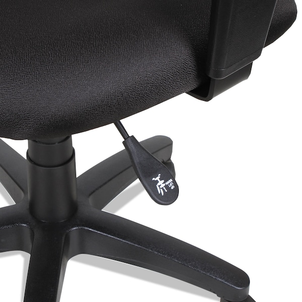 Alera Acrylic Task Chair, 17-1/4" to 22-1/2", No Arms, Black - ALEVT48FA10B