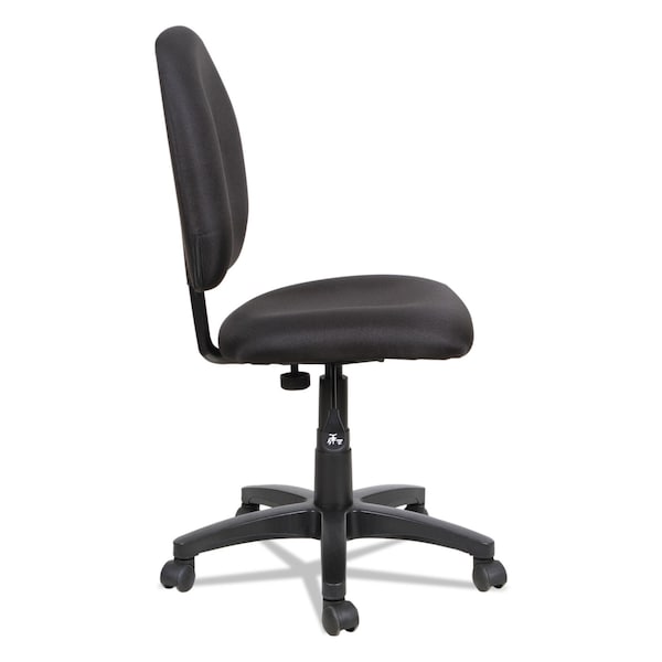 Alera Acrylic Task Chair, 17-1/4" to 22-1/2", No Arms, Black - ALEVT48FA10B