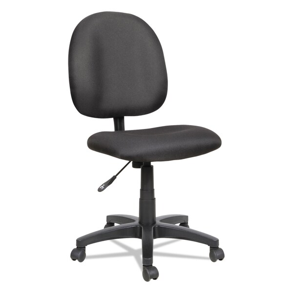 Alera Acrylic Task Chair, 17-1/4" to 22-1/2", No Arms, Black - ALEVT48FA10B