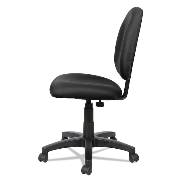 Alera Acrylic Task Chair, 17-1/4" to 22-1/2", No Arms, Black - ALEVT48FA10B