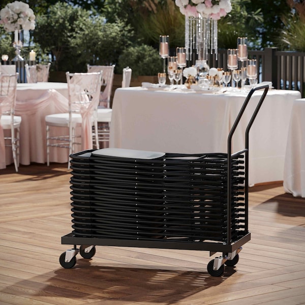 Flash Furniture Folding Chair Dolly, Black - HF-700-DOLLY-GG