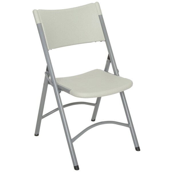 Global Industrial Blow Molded Resin Folding Chair, Gray - B449364