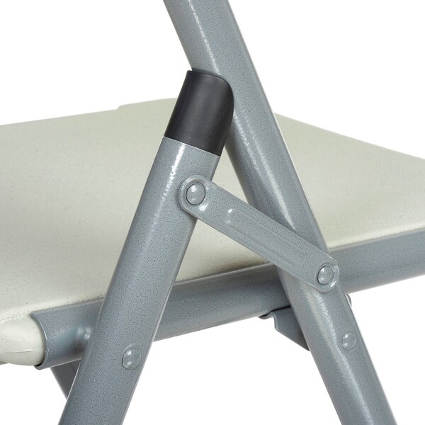Global Industrial Blow Molded Resin Folding Chair, Gray - B449364
