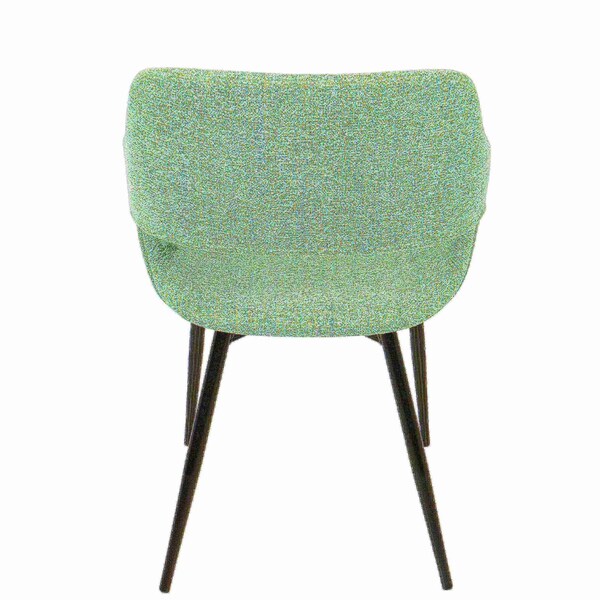 Lumisource Margarite Dining/Accent Chair in Black with Light Green Fabric, PK 2 - CH-MARG BK+LGN2
