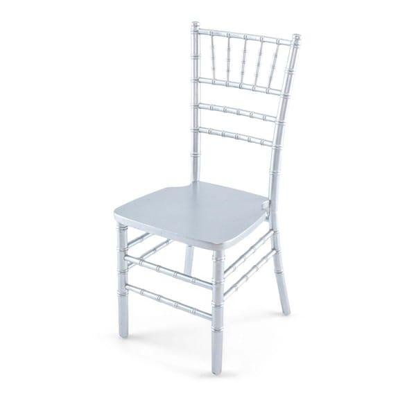 Atlas Commercial Products Wood Chiavari Chair, Silver - WCC4SLV