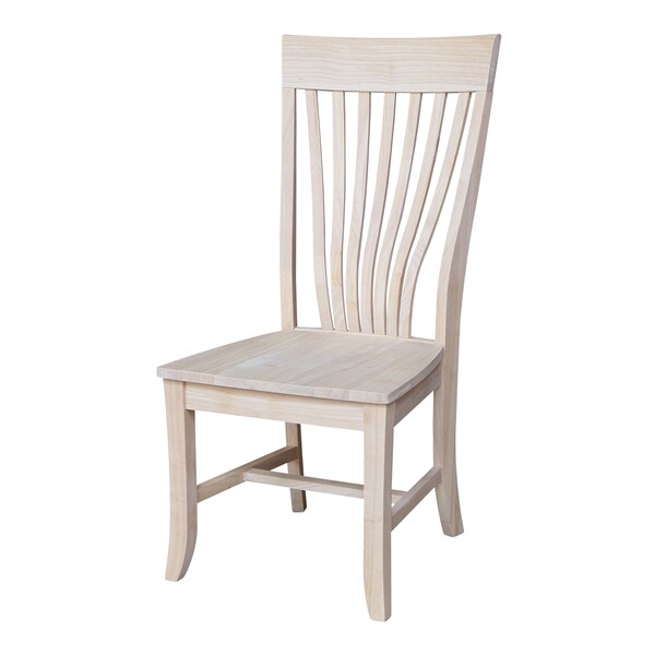 International Concepts Amanda Chairs, Set of 2, Ready to Finish - C-58P