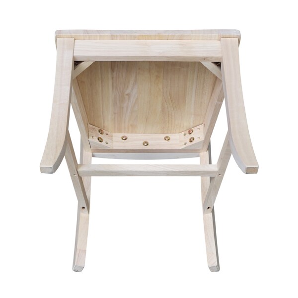 International Concepts Amanda Chairs, Set of 2, Ready to Finish - C-58P
