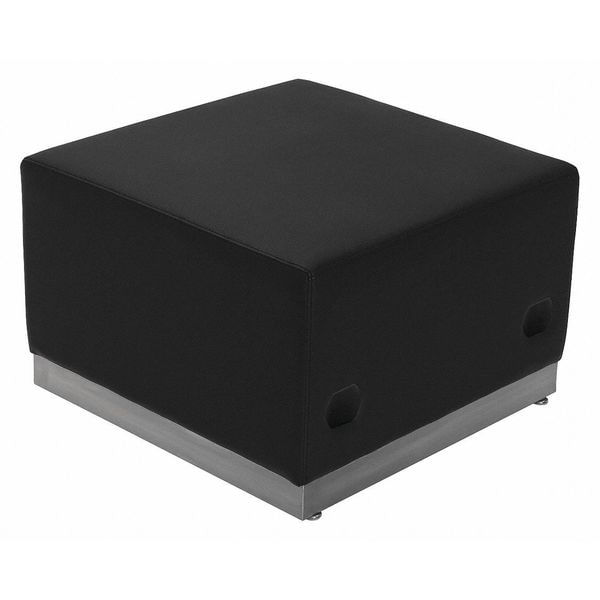 Flash Furniture Hercules Guest Chair, Black Seat, Black Back, 25 1/2" W 25 1/4" L 16" H, No Arms - ZB-803-OTTOMAN-BK-GG