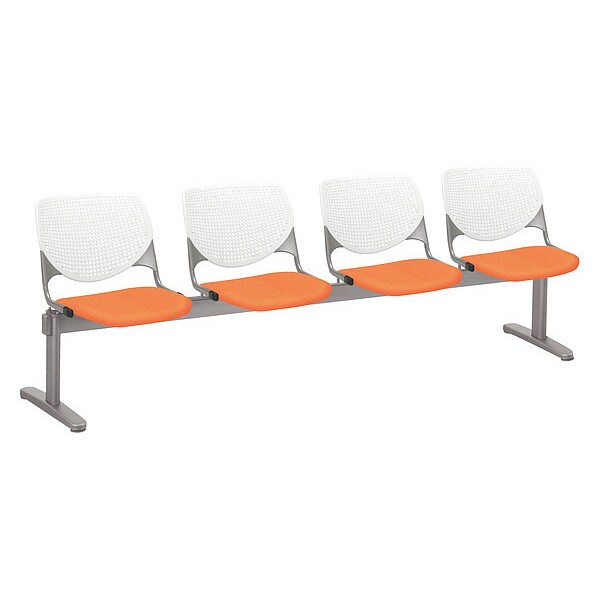 Kfi Kool Beam Seat Beam Seating, Squash Back, 95 in W 22" L 31" H - 2300BEAM4-P08-SQUASH