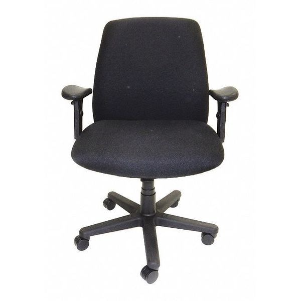 Shopsol Big and Tall Chair Chair, Production Manager, Big and Tall, Adjustable Arms, 19" to 22-1/2" Height - 1010354