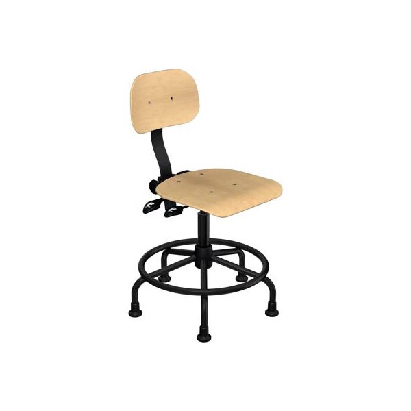 Biofit BioFit Shop Stool - Wood - Height Adjustable 16 - 20" - WWS-L-HG-T-XF-XA-06