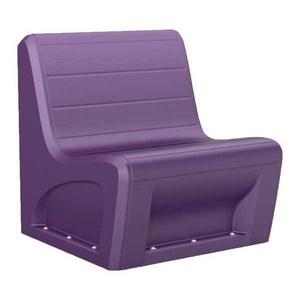 Cortech Sectional Chair, Indigo Seat, 31 in W 32 in L 33 in H, Polyethylene Seat - 96484IGS
