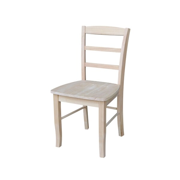 International Concepts Set of 2 Madrid Chairs, Unfinished - C-2P