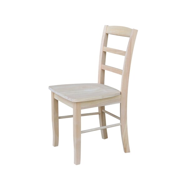 International Concepts Set of 2 Madrid Chairs, Unfinished - C-2P