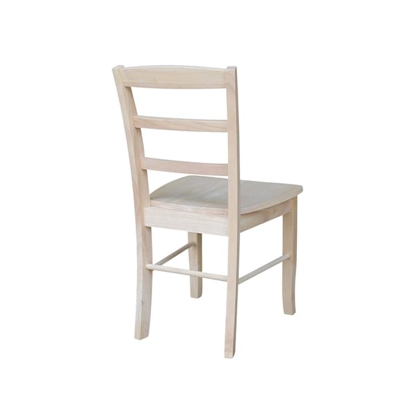 International Concepts Set of 2 Madrid Chairs, Unfinished - C-2P