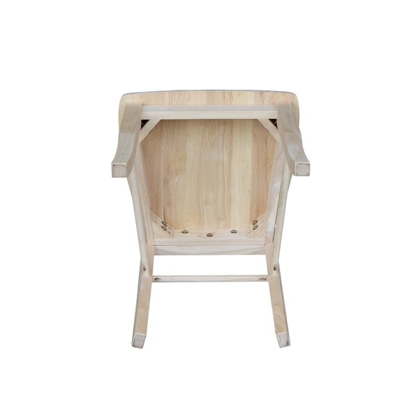 International Concepts Set of 2 Madrid Chairs, Unfinished - C-2P