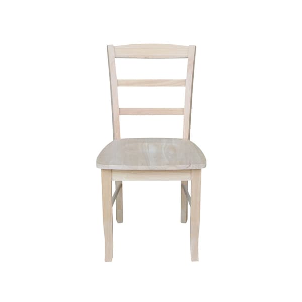 International Concepts Set of 2 Madrid Chairs, Unfinished - C-2P