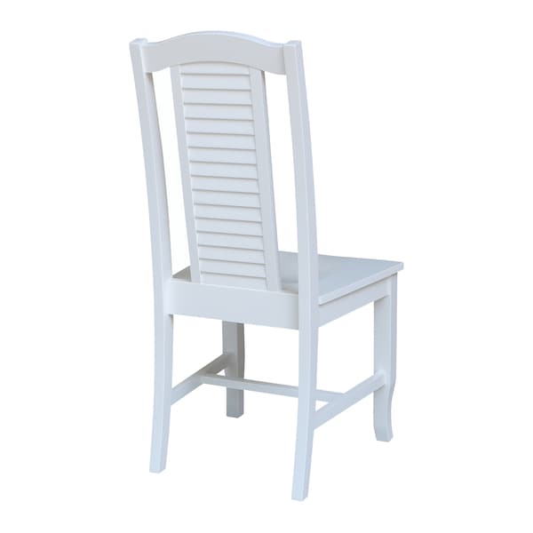 International Concepts Seaside Chairs, Set of 2, White - C08-45P