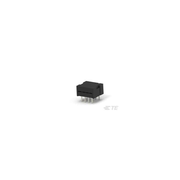 Te Connectivity Dip Connector, 8 Contact(S), 2 Row(S), Male, Straight, Solder Terminal, Black Insulator, Plug - 746611-7