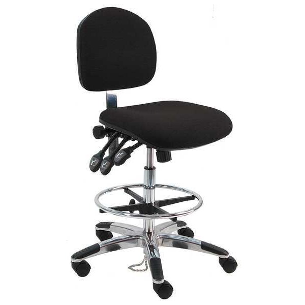 Benchpro Ergonomic Chair Ergonomic Chair, 21" to 31" Height, Fabric, Black - LAT-DFB-TLC-WW-BLACK
