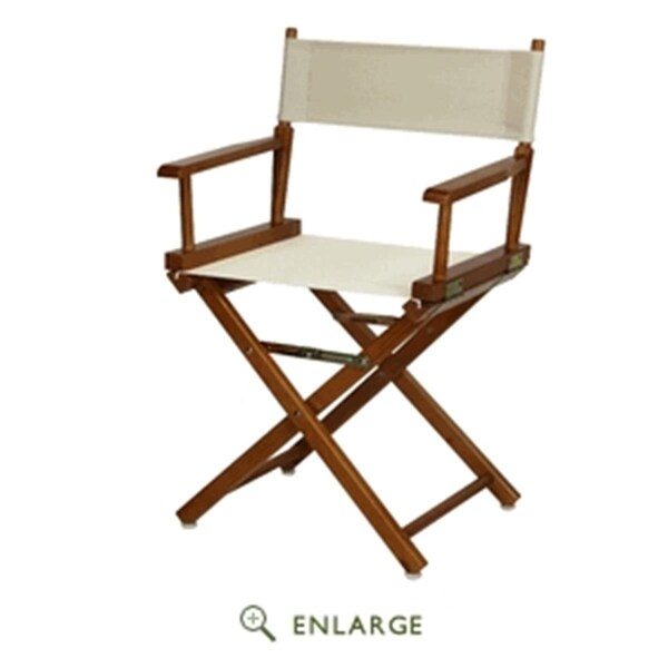 Casual Home Casual Home 200-55-021-12 18 in. Directors Chair Honey Oak Frame with Natural & Wheat Canvas - 200-55/021-12