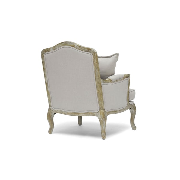 Baxton Studio Constanza Classic Antiqued French Accent Chair - 89-4528
