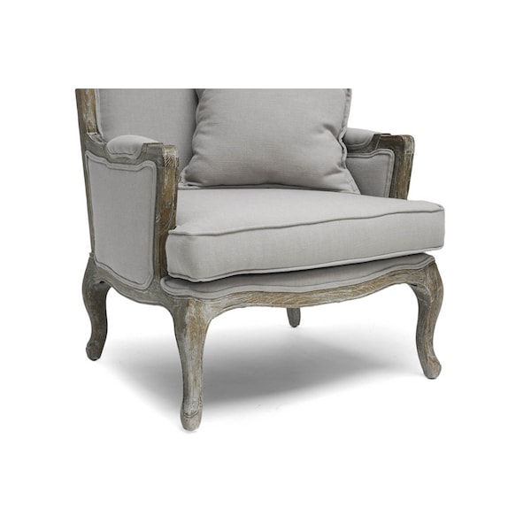 Baxton Studio Constanza Classic Antiqued French Accent Chair - 89-4528