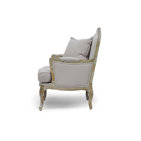 Baxton Studio Constanza Classic Antiqued French Accent Chair - 89-4528