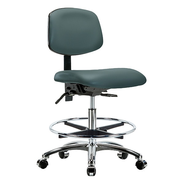Zoro Select Medium Bench Chair Ergonomic Chair, No Arms, 21-1/2" to 29" Height, Polyurethane, Vinyl - BR-VMBCH-CR-T0-A0-CF-CC-8546