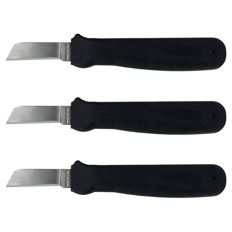 Jameson Cable Splicers Knife, 6-1/4 in., Ergonomic Handle (3-Pack) - 32-24E-3PK