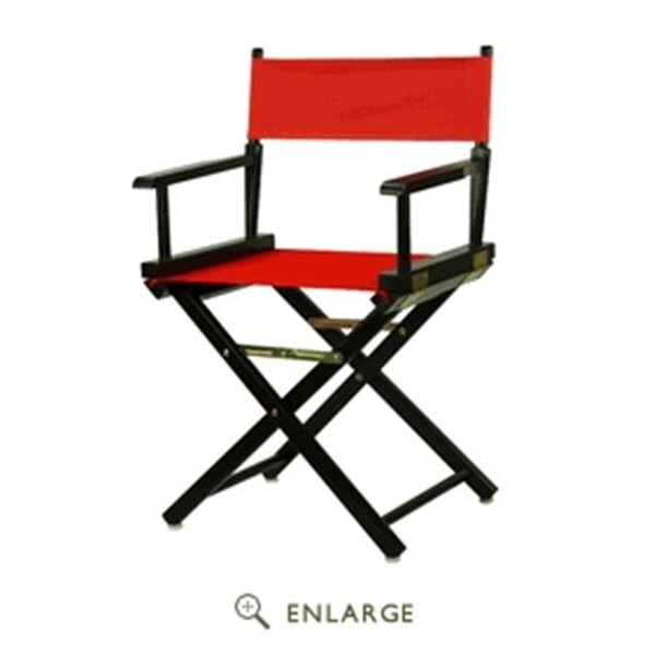 Casual Home Casual Home 200-02-021-11 18 in. Directors Chair Black Frame with Red Canvas - 200-02/021-11