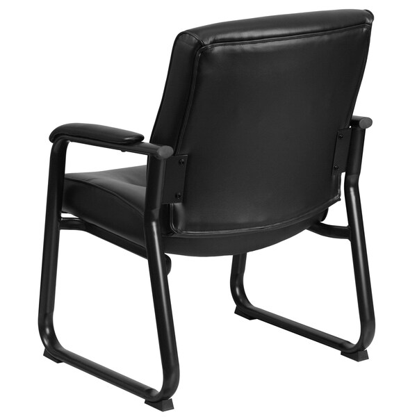 Flash Furniture Hercules Executive Side Reception Chair, Black Back, 29-1/2 in W 29" L 39-1/4" H, Padded - GO-2136-GG
