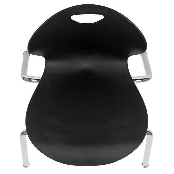 Flash Furniture Advantage Titan Black Student Stack School Chair, 18" - ADV-TITAN-18BLK