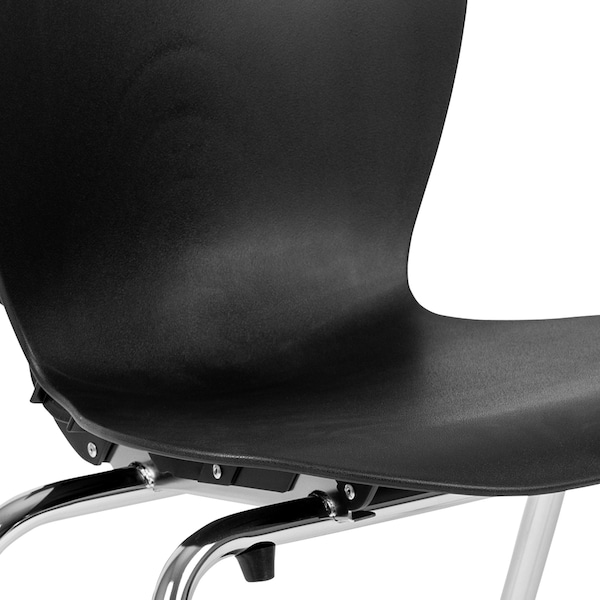 Flash Furniture Advantage Titan Black Student Stack School Chair, 18" - ADV-TITAN-18BLK