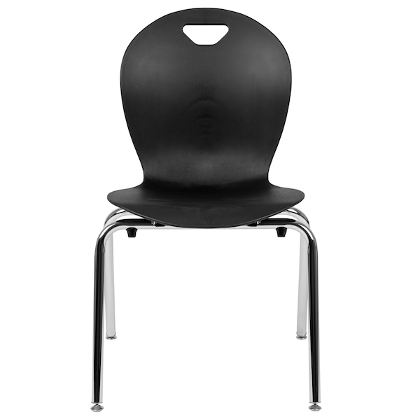 Flash Furniture Advantage Titan Black Student Stack School Chair, 18" - ADV-TITAN-18BLK