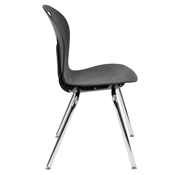 Flash Furniture Advantage Titan Black Student Stack School Chair, 18" - ADV-TITAN-18BLK