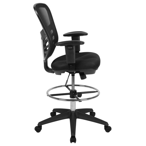Flash Furniture Black Draft Chair, Black Frame - HL-0001-1CBLACK-GG