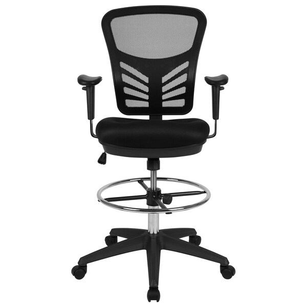 Flash Furniture Black Draft Chair, Black Frame - HL-0001-1CBLACK-GG