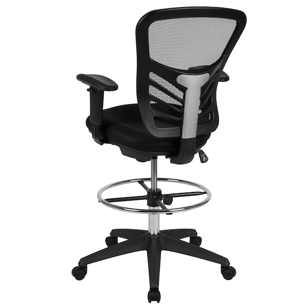 Flash Furniture Black Draft Chair, Black Frame - HL-0001-1CBLACK-GG